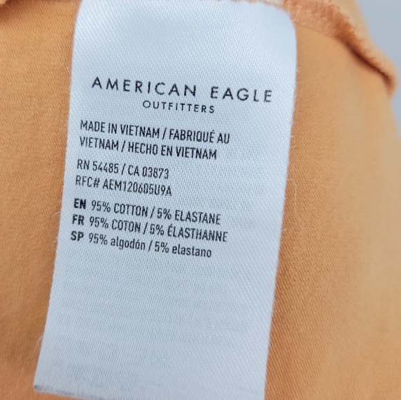 American Eagle Outfitters Womens Orange Spaghetti Strap Cami Tank Top Size L - Picture 6 of 8